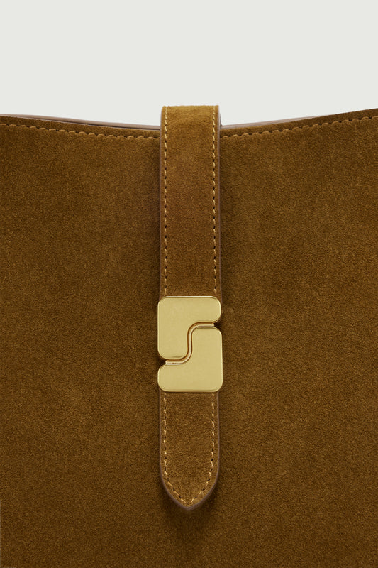 Borsa Bello Mini - Caramello - Pelle - Donna
