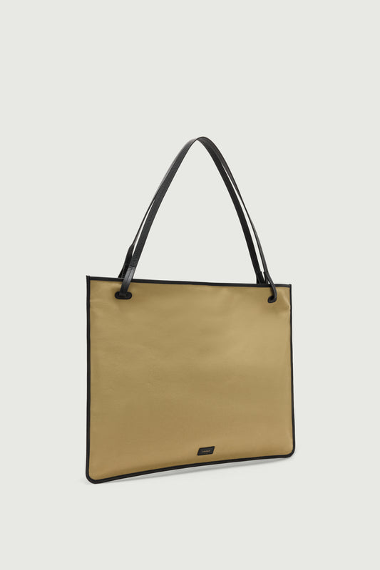 Cabas Darla - Beige/Nero - Cotone - Donna