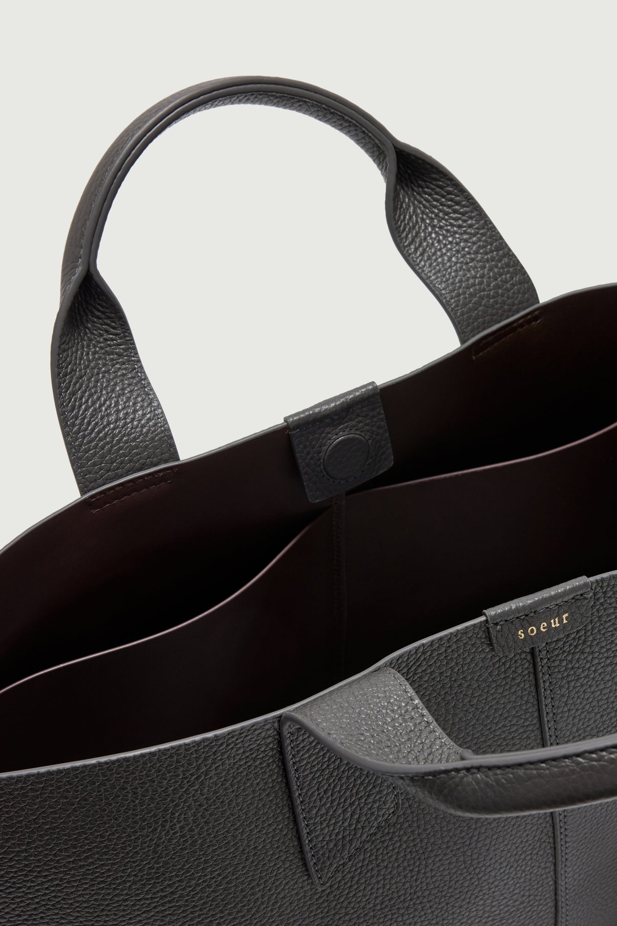 Sac Suave - Acier - Cuir - Femme vue 4