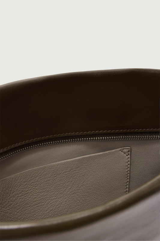 Cabas Gia - Kaki - Cuir - Femme
