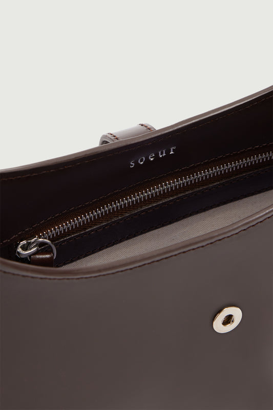 Bonnie bag – Chocolate – Leather – Women