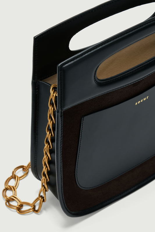Sac Cheri - Marron Foncé - Cuir - Femme