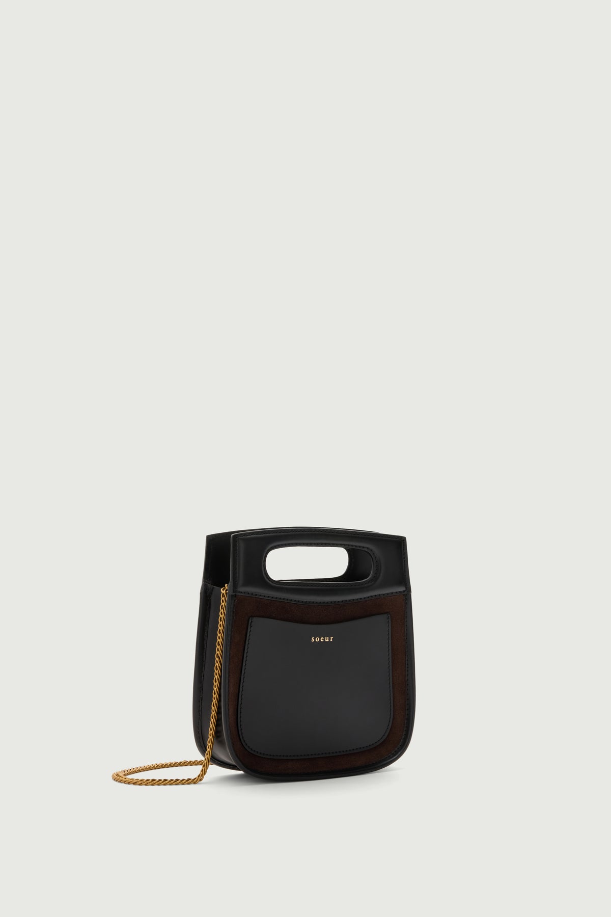 Borsa Cheri Mini - Marrone Scuro - Pelle - Donna vue 2