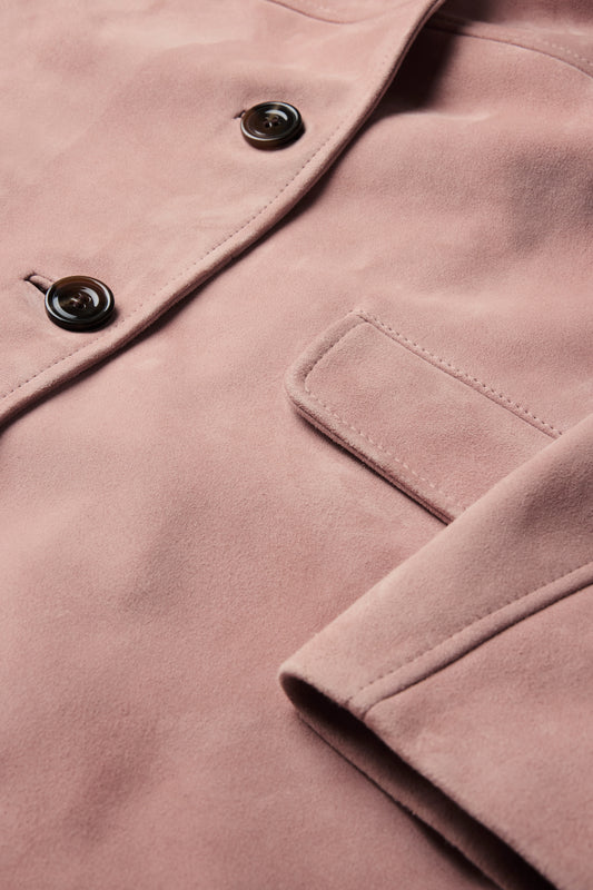 Veste Lorenzo - Vieux Rose - Cuir - Femme