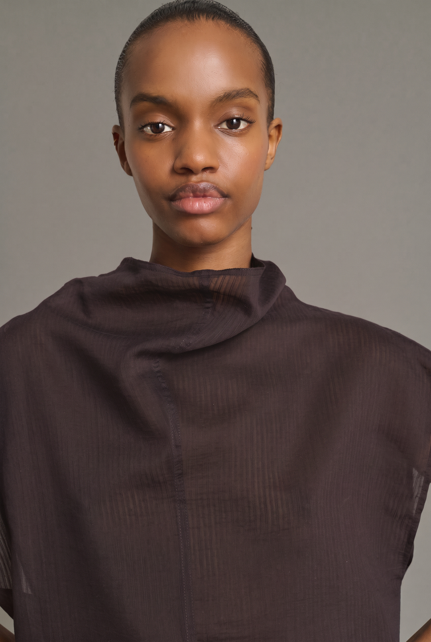 Blusa Izumi - Fico/Marrone Cotone biologico Senza maniche - Soeur